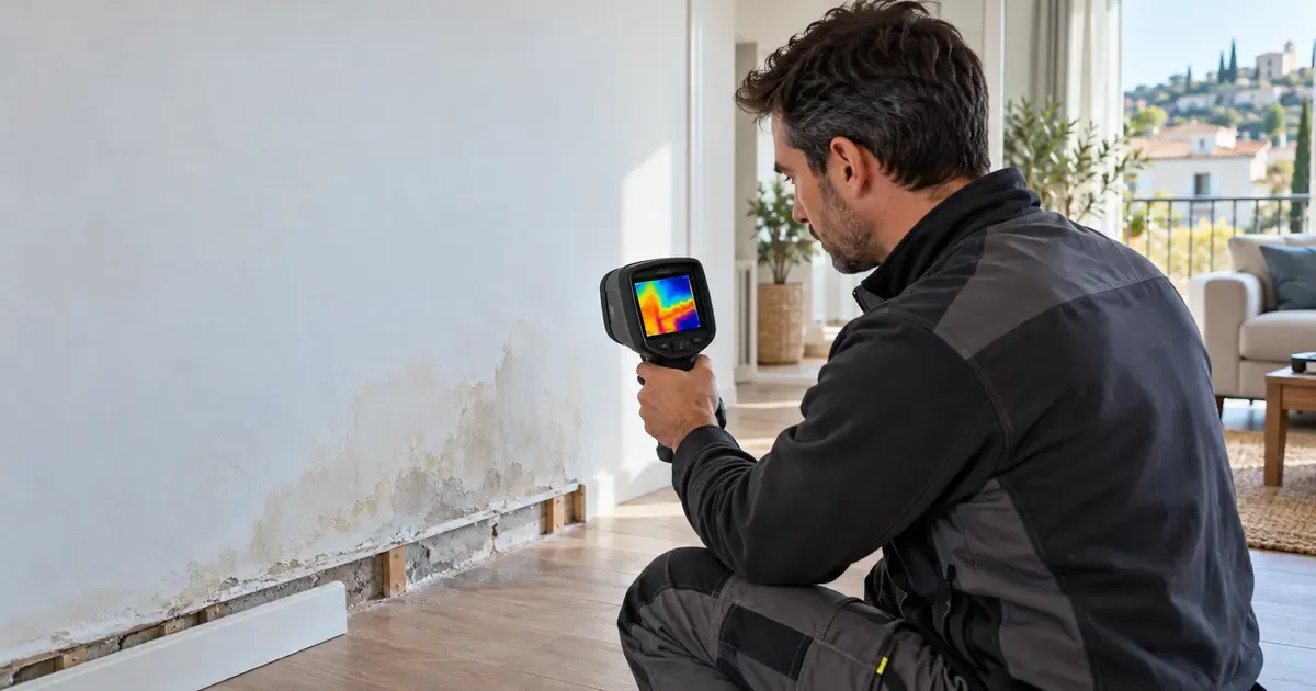Thermographie infrarouge et humidité : ce que la caméra révèle, et ses limites