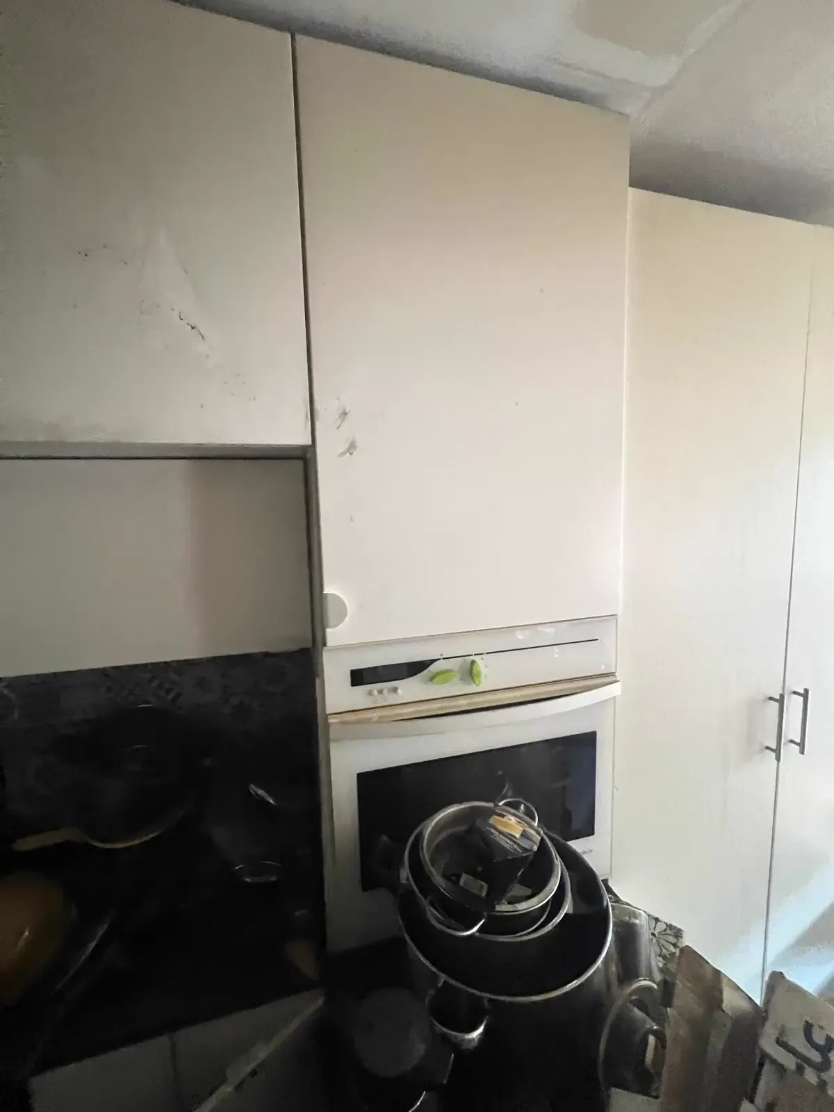 Avant intervention 8 - Remise en état d'un appartement après incendie à Nice