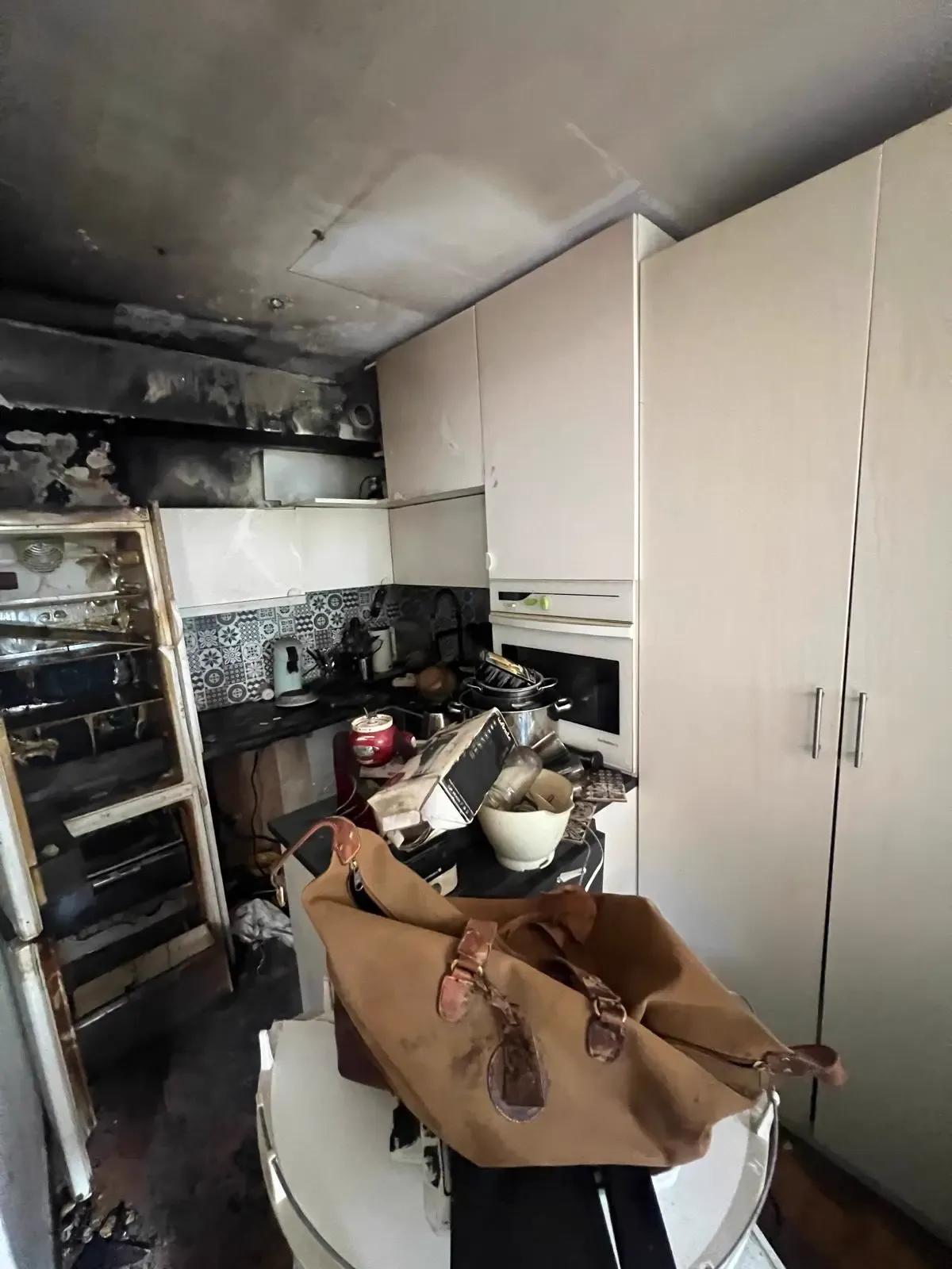 Avant intervention 9 - Remise en état d'un appartement après incendie à Nice
