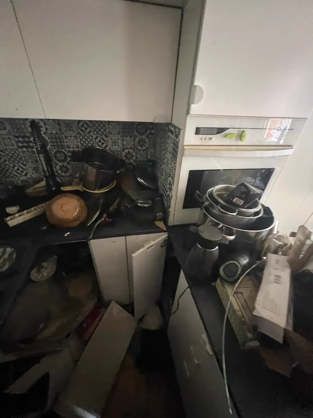 Avant intervention 14 - Remise en état d'un appartement après incendie à Nice