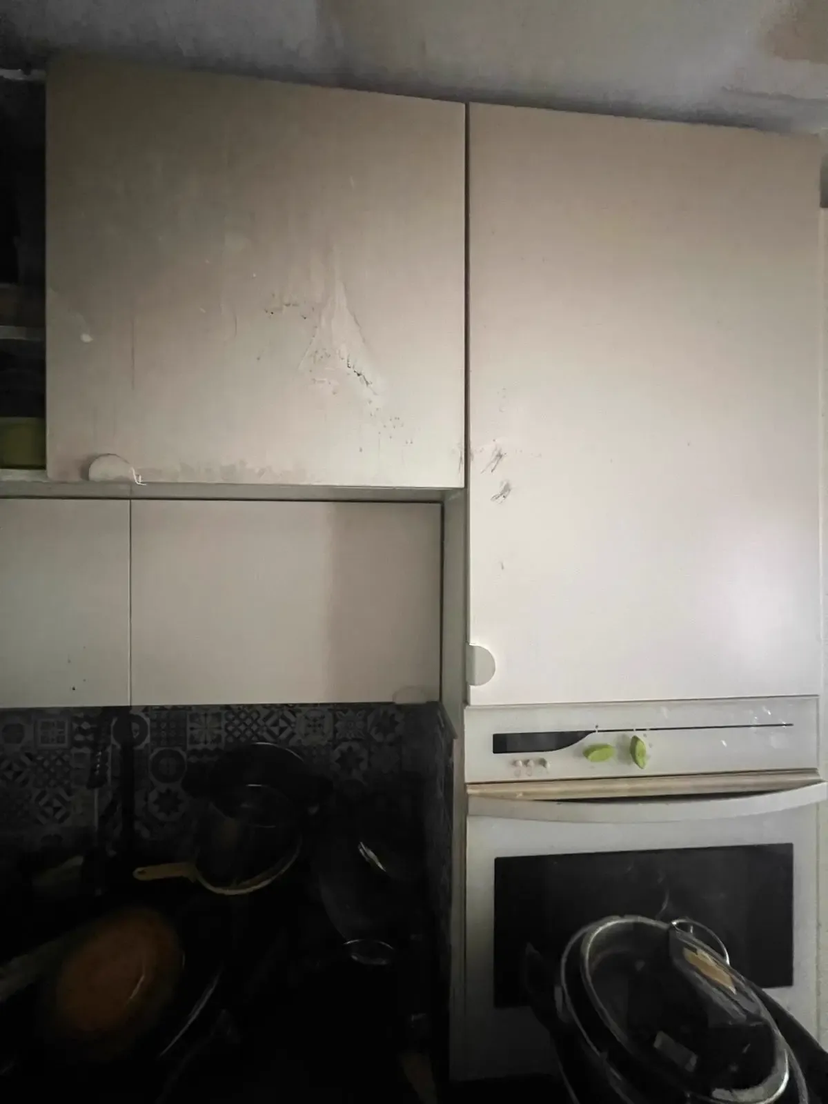 Avant intervention 16 - Remise en état d'un appartement après incendie à Nice