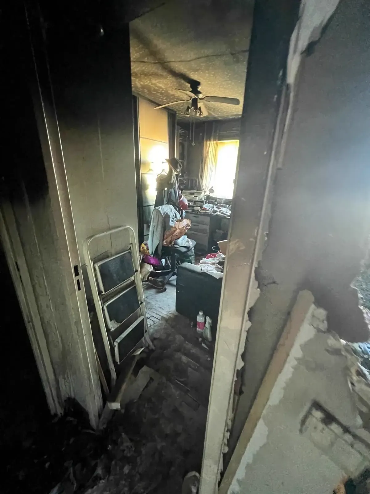 Avant intervention 9 - Rénovation complète d'un appartement après incendie à Nice