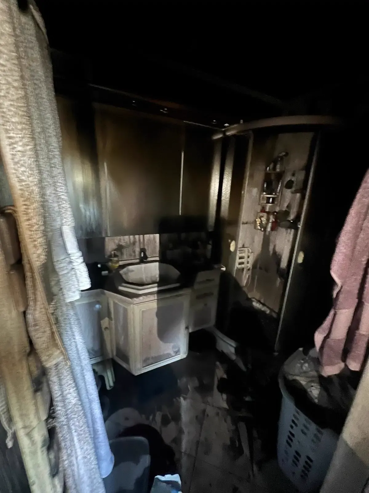 Avant intervention 13 - Rénovation complète d'un appartement après incendie à Nice