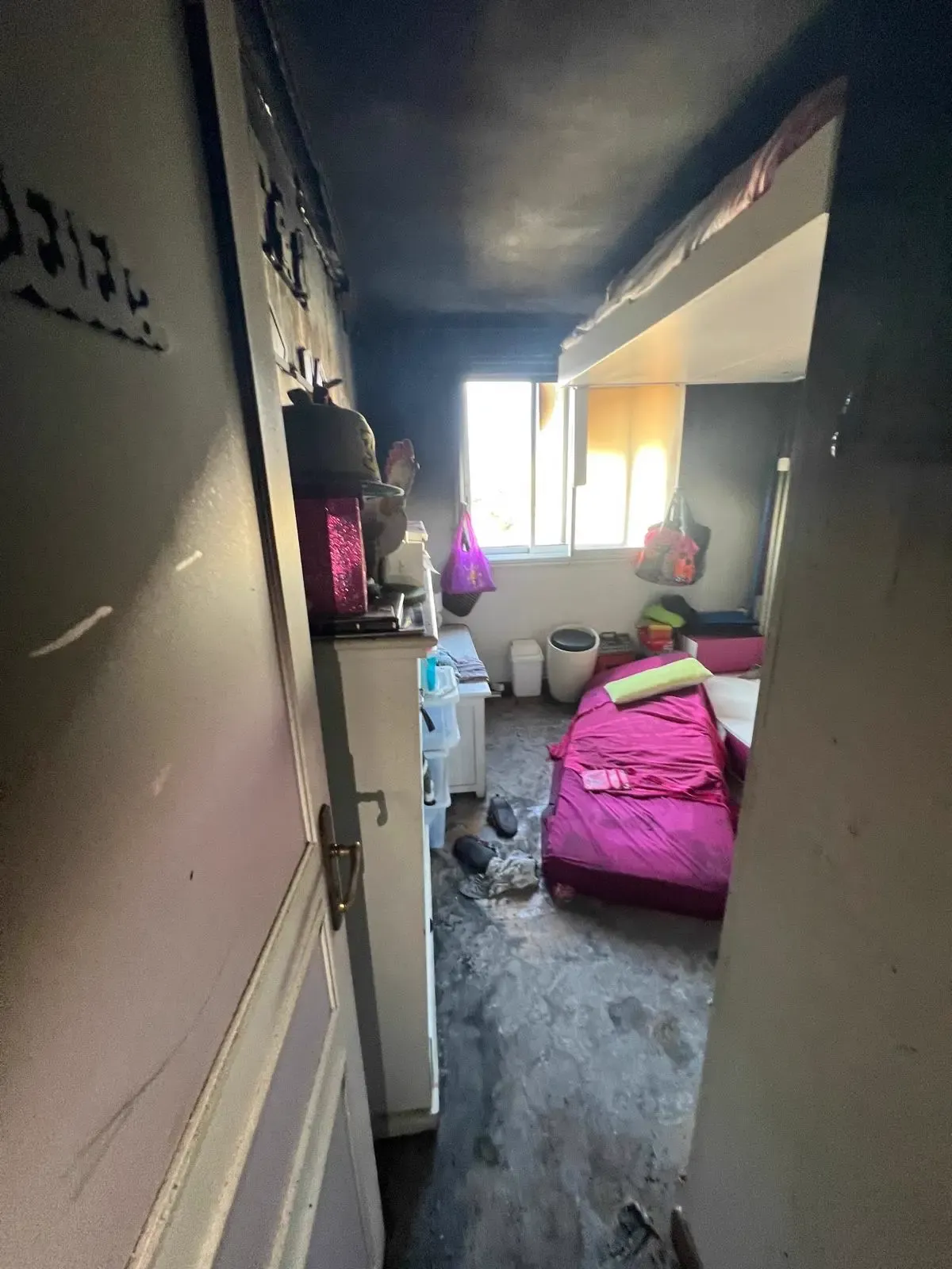 Avant intervention 14 - Rénovation complète d'un appartement après incendie à Nice