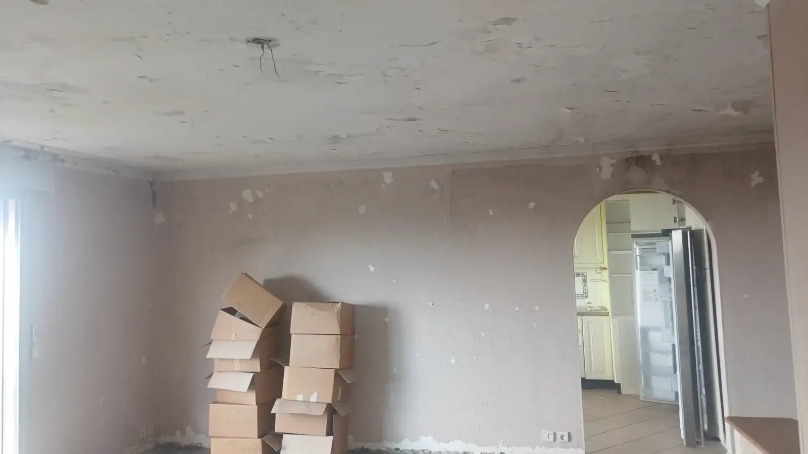 Avant intervention 26 - Rénovation complète d'un appartement après incendie à Nice