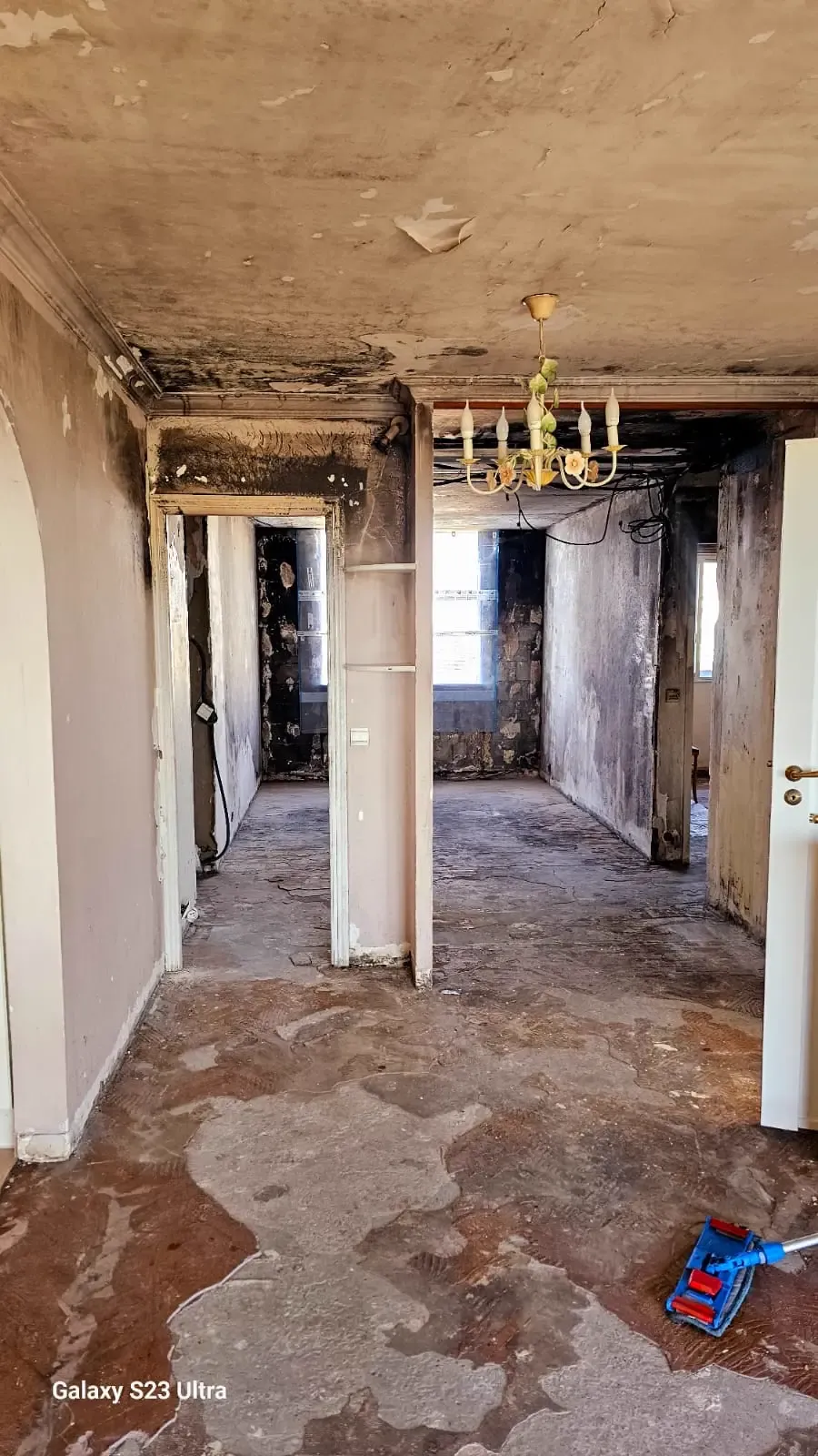 Après décontamination 8 - Rénovation complète d'un appartement après incendie à Nice