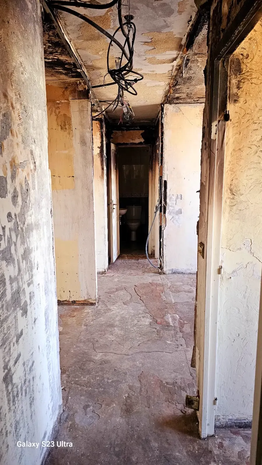Après décontamination 10 - Rénovation complète d'un appartement après incendie à Nice