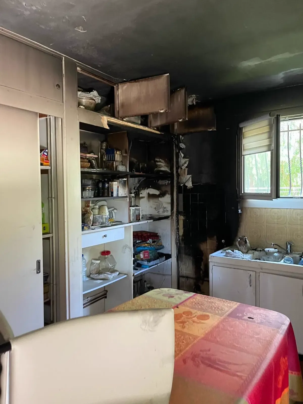 Supports avant dépose et reprise - Rénovation d'une maison après incendie dans le Var